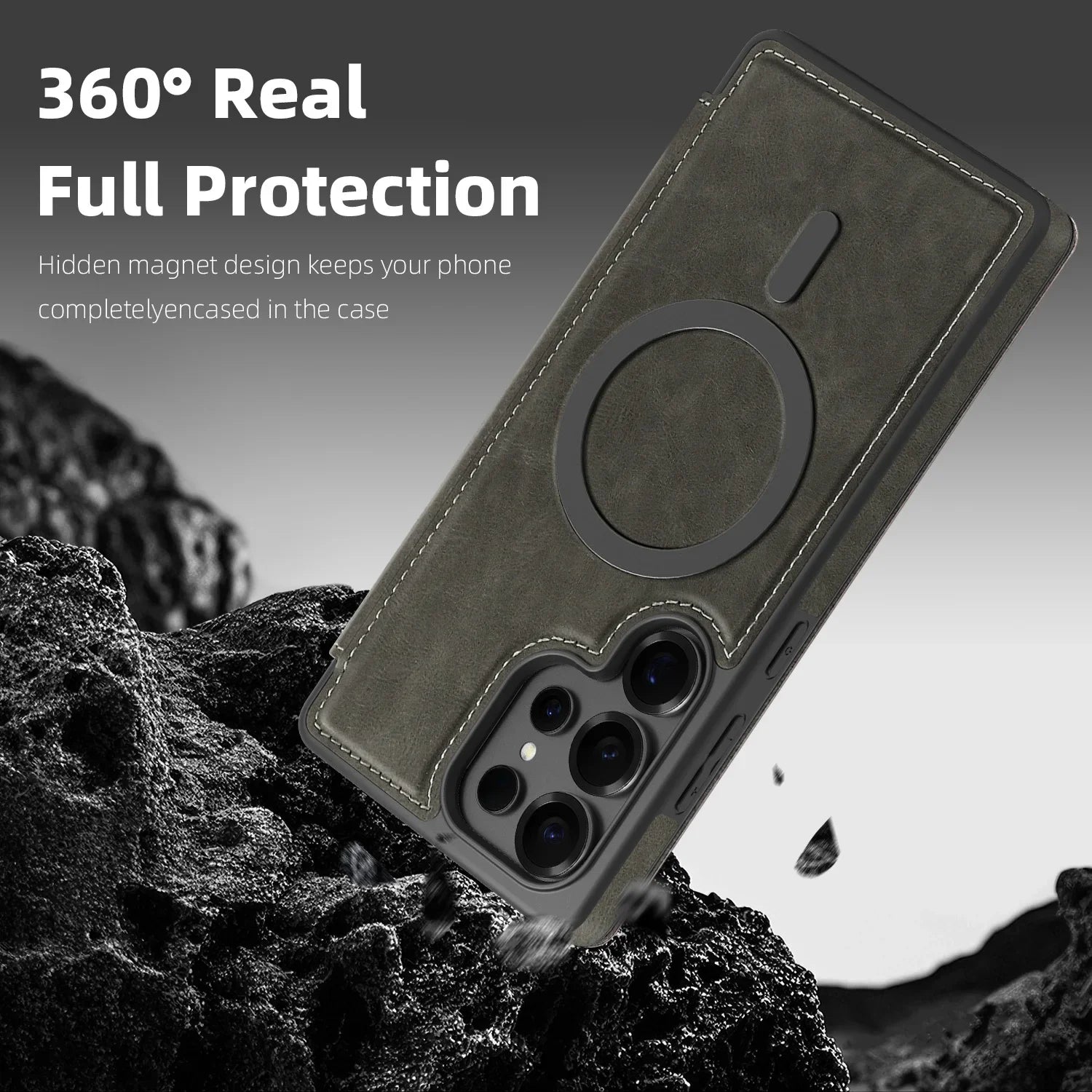 Samsung Galaxy S24 Series PU Leather Magnetic Wallet Flip Case