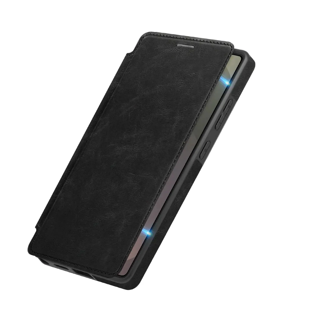 Samsung Galaxy S25 Ultra Protective Magnetic Flip Case with Card Slot