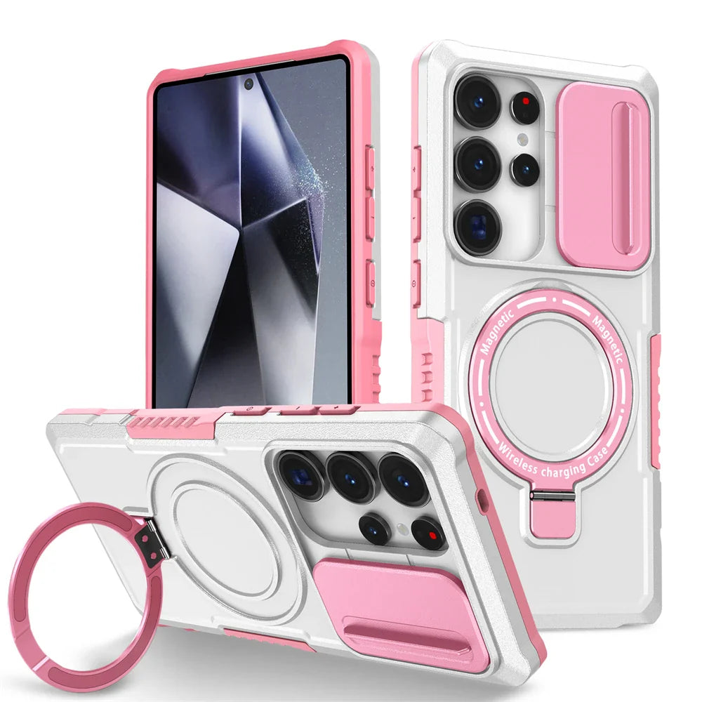 Samsung Galaxy S25 Series Rugged Hybrid Armor Magnetic Case