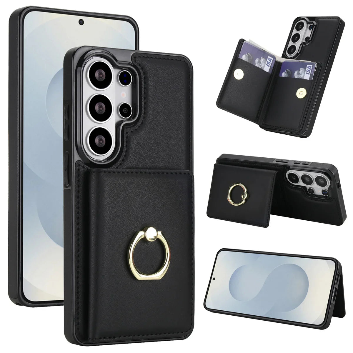 Samsung Galaxy S26 Series Case with Card Slot and Kickstand & Ring