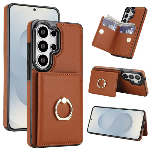 Samsung Galaxy S26 Series Case with Card Slot and Kickstand & Ring