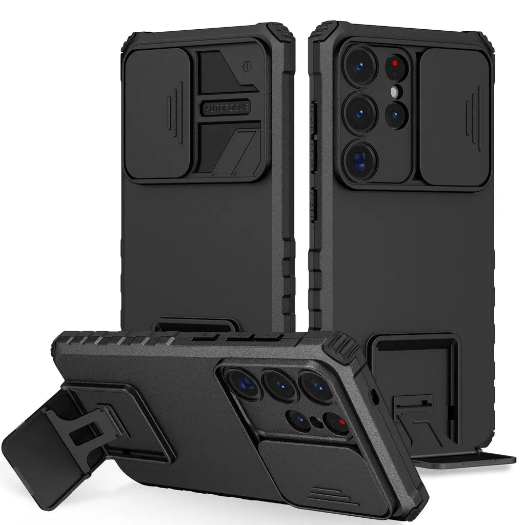 Samsung Galaxy S25 Series Anti-Drop Airbag Case with Camera Slide Cover