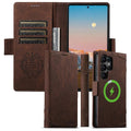 Samsung Galaxy S25 Ultra PU Leather Magnetic Flip Wallet Case