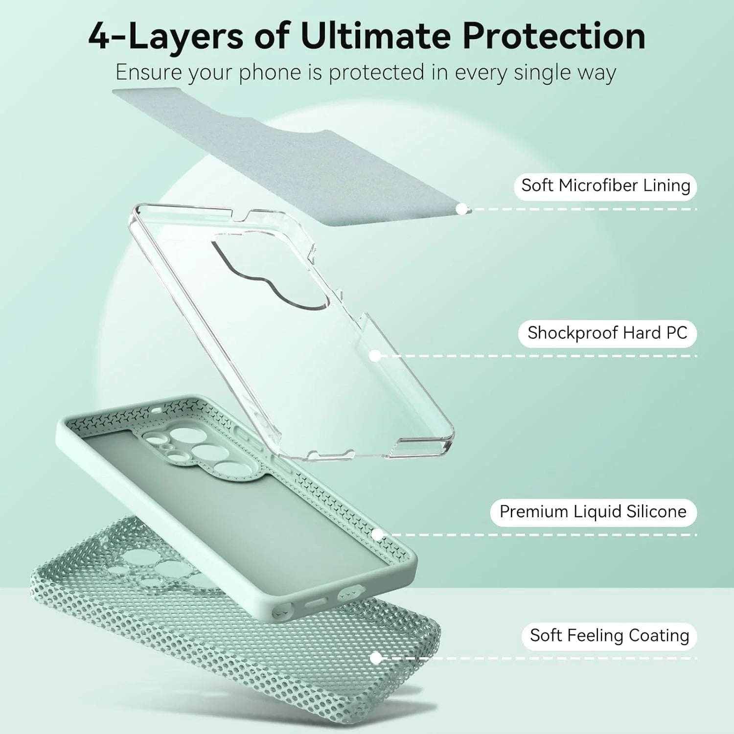 Samsung Galaxy S26 Series Soft Liquid Silicone Protective Cover