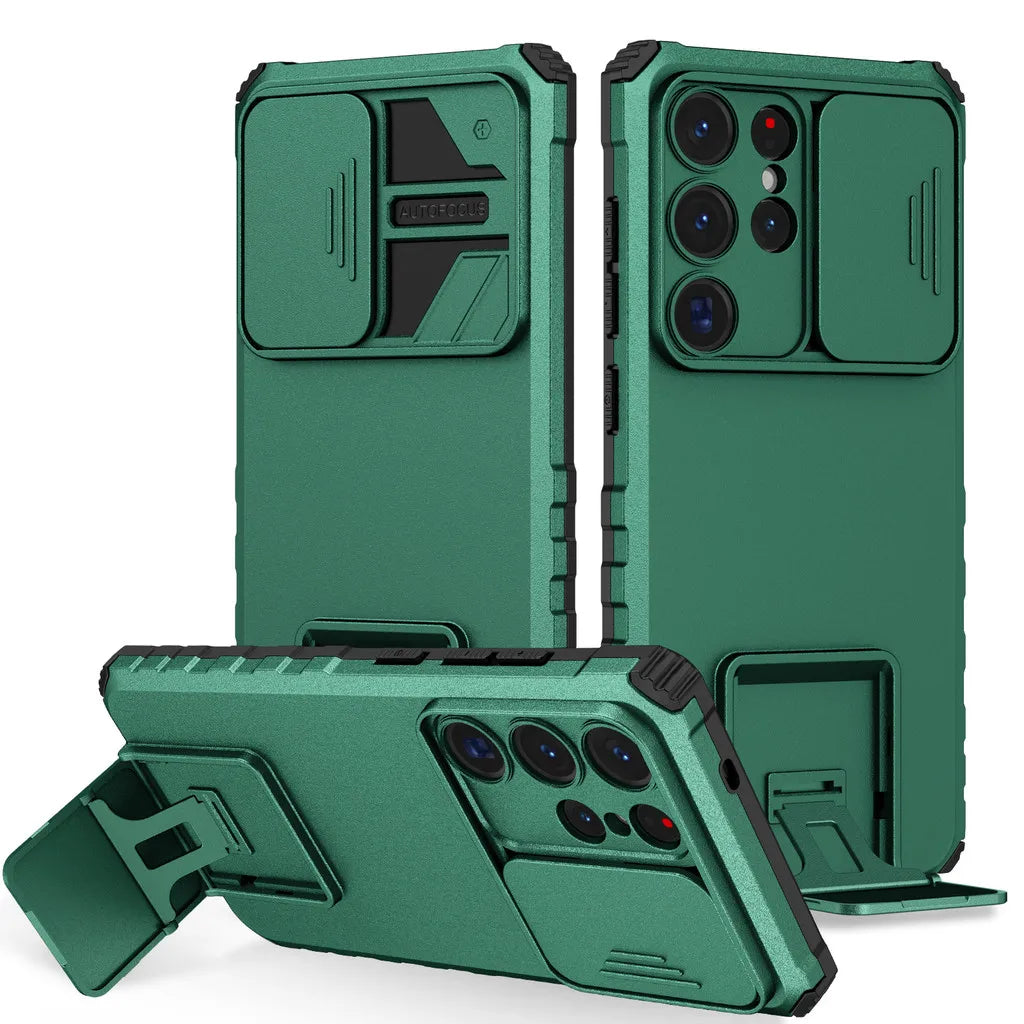 Samsung Galaxy S25 Series Anti-Drop Airbag Case with Camera Slide Cover