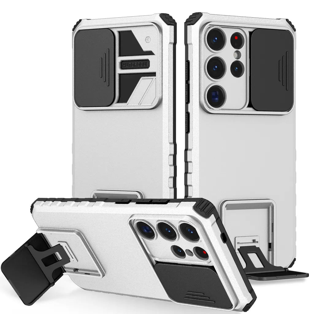 Samsung Galaxy S25 Series Anti-Drop Airbag Case with Camera Slide Cover