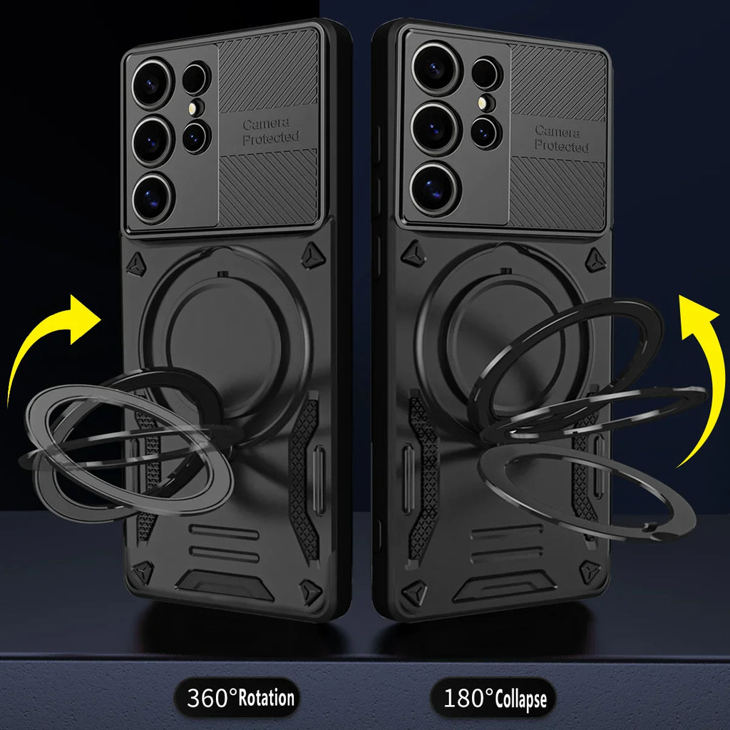 Samsung Galaxy S26 Series Magnetic Case with Rotating Stand