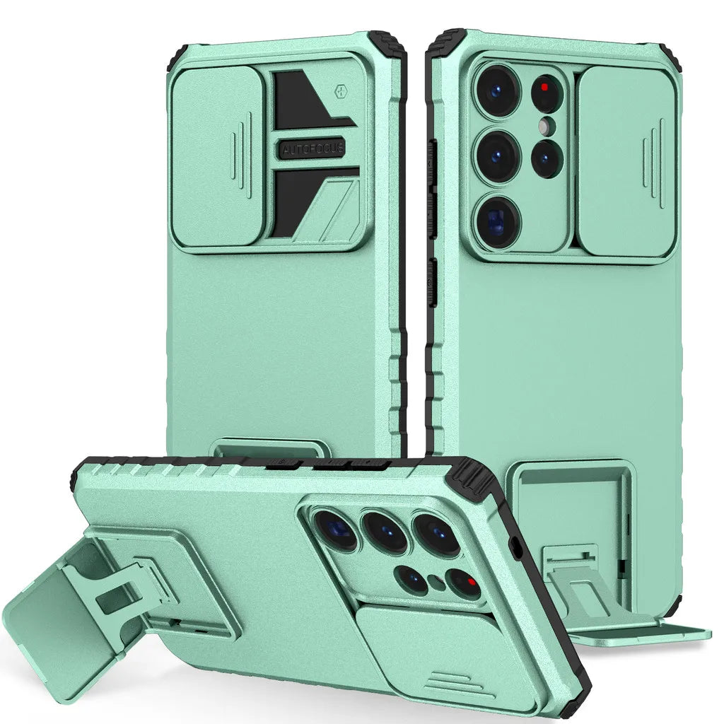 Samsung Galaxy S25 Series Anti-Drop Airbag Case with Camera Slide Cover
