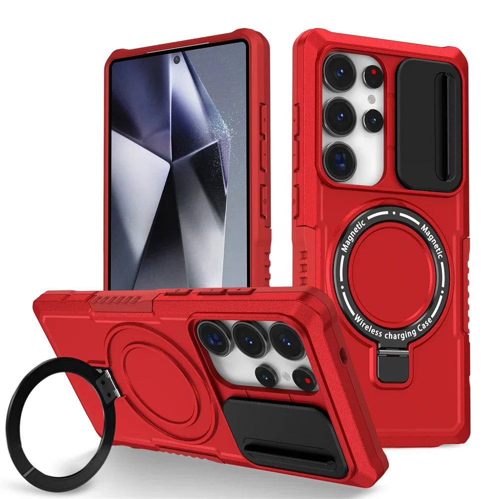 Samsung Galaxy S26 Series Rugged Hybrid Armor Magnetic Case